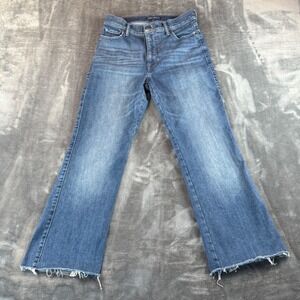 Lucky Brand Women's Uni Boot Jeans Bootcut Size 27 Raw Hem High Waist